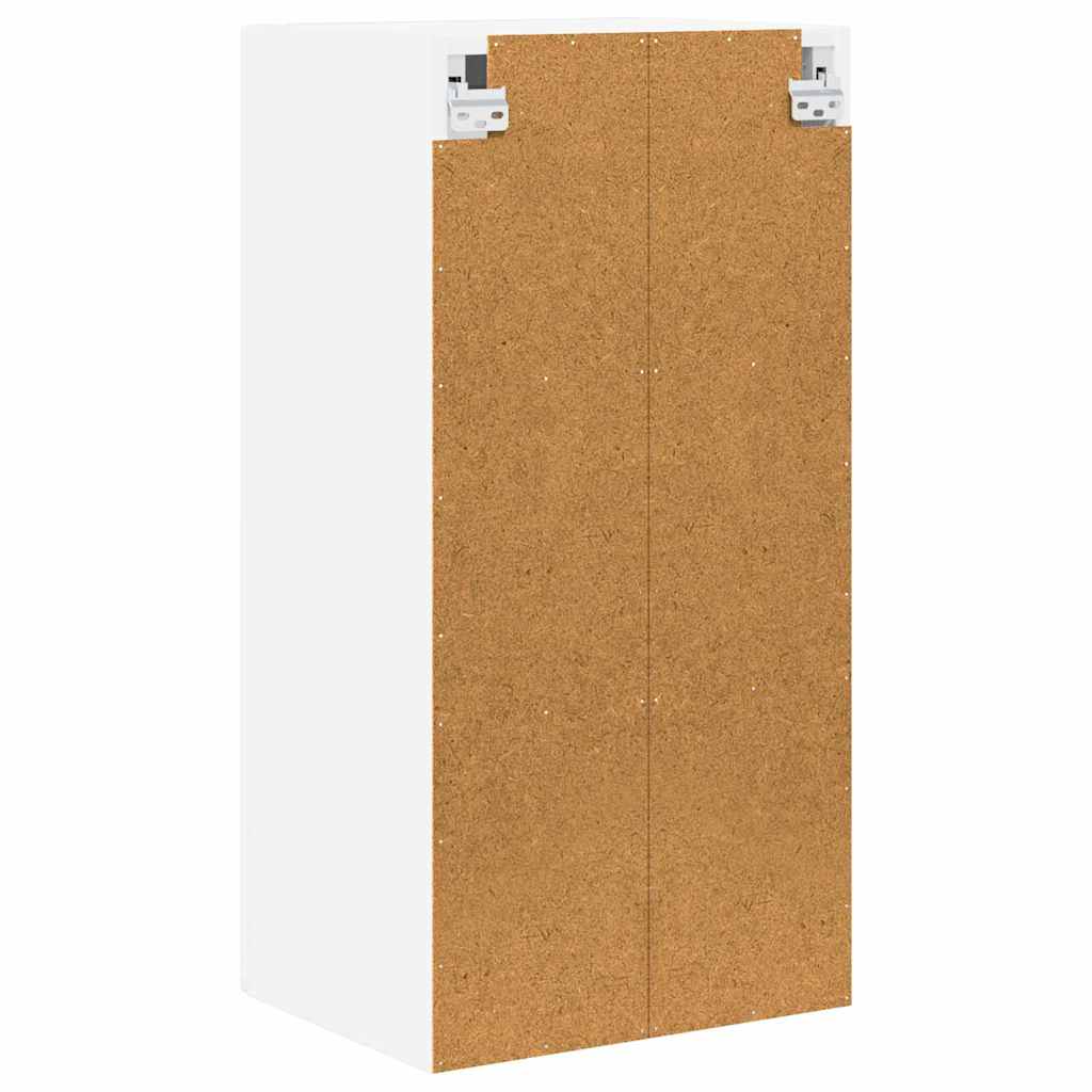 Wall Glass Cabinet LUCCA White 40 x 31 x 80 cm Engineered Wood