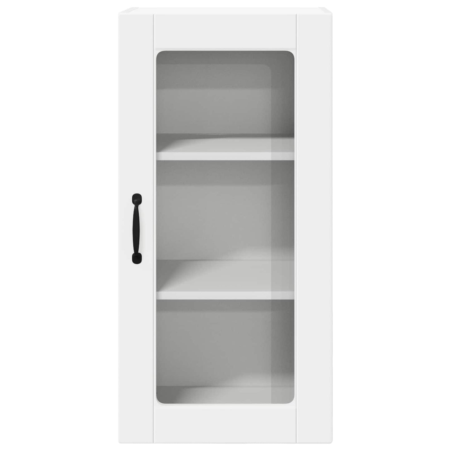 Wall Glass Cabinet LUCCA White 40 x 31 x 80 cm Engineered Wood