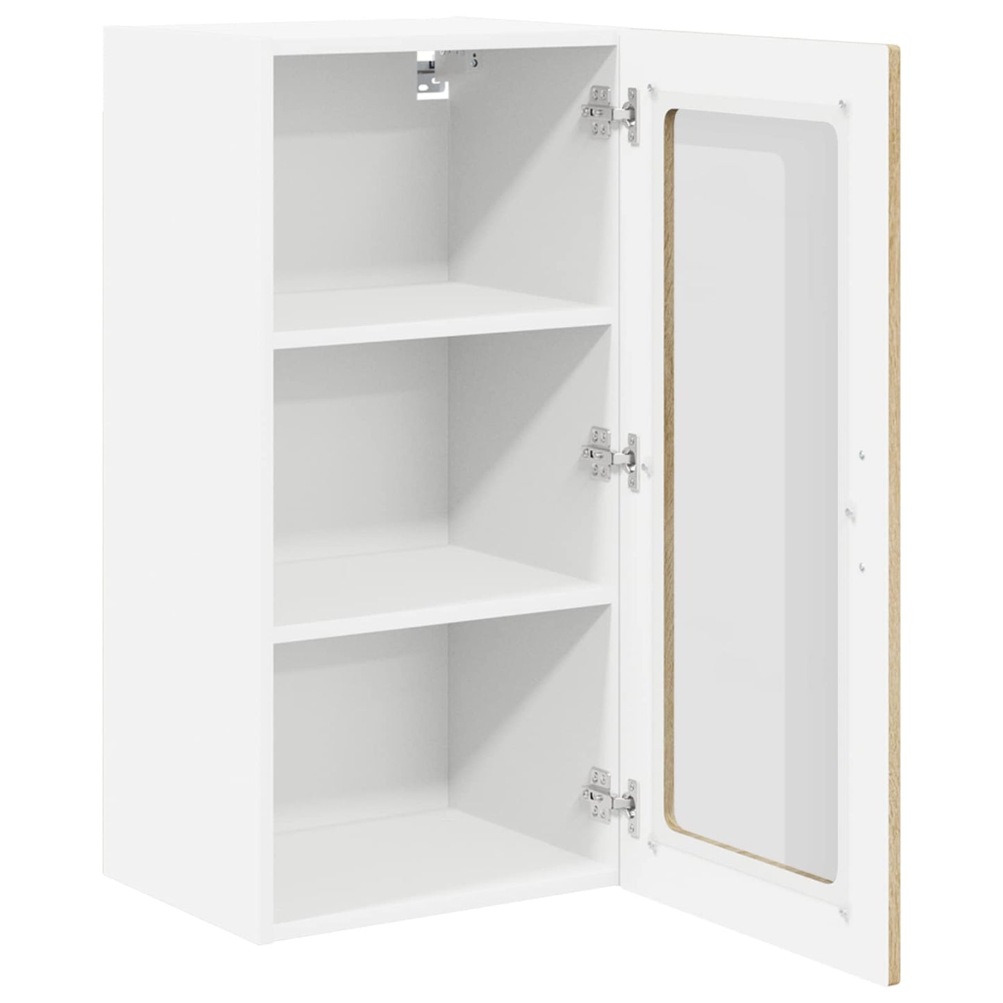 Wall Glass Cabinet LUCCA 2 pcs Sonoma Oak 40 x 31 x 80 cm