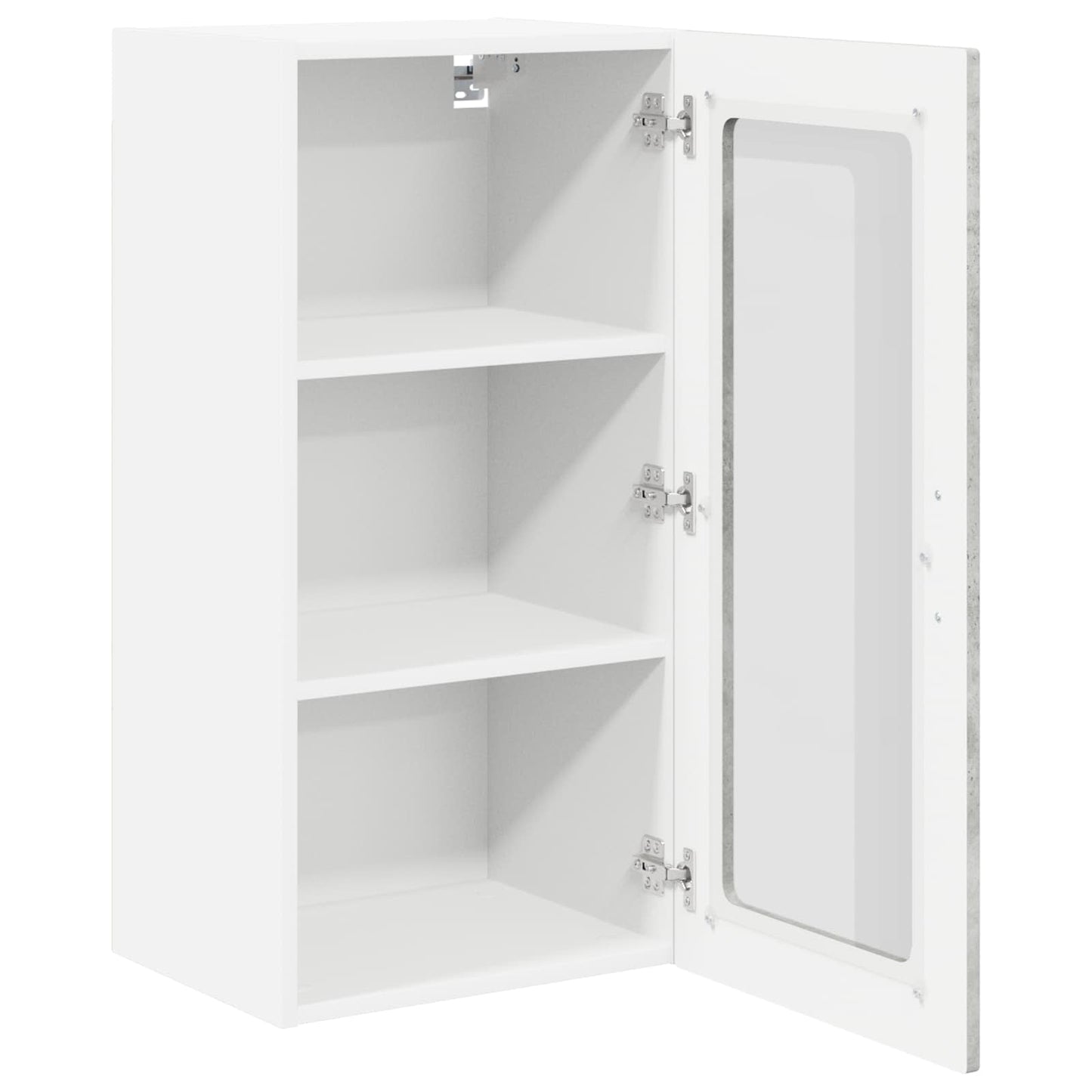 Wall Glass Cabinet LUCCA Concrete Grey 40 x 31 x 80 cm