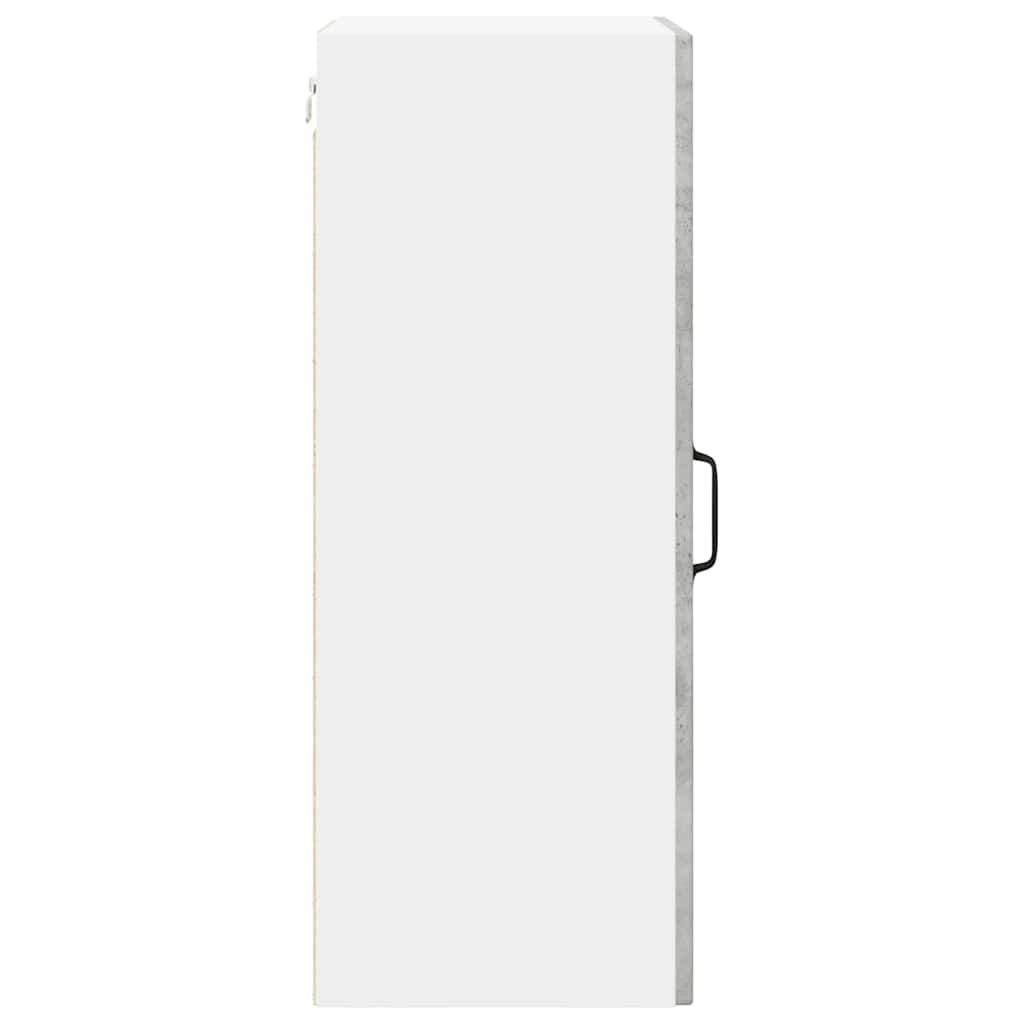 Wall Glass Cabinet LUCCA 2 pcs Concrete Grey 40 x 31 x 80 cm