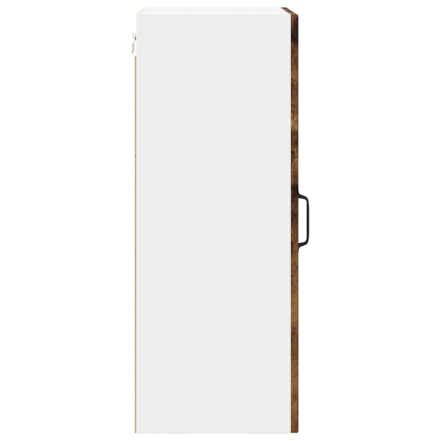 Wall Glass Cabinet LUCCA 2 pcs Smoked Oak 40 x 31 x 80 cm