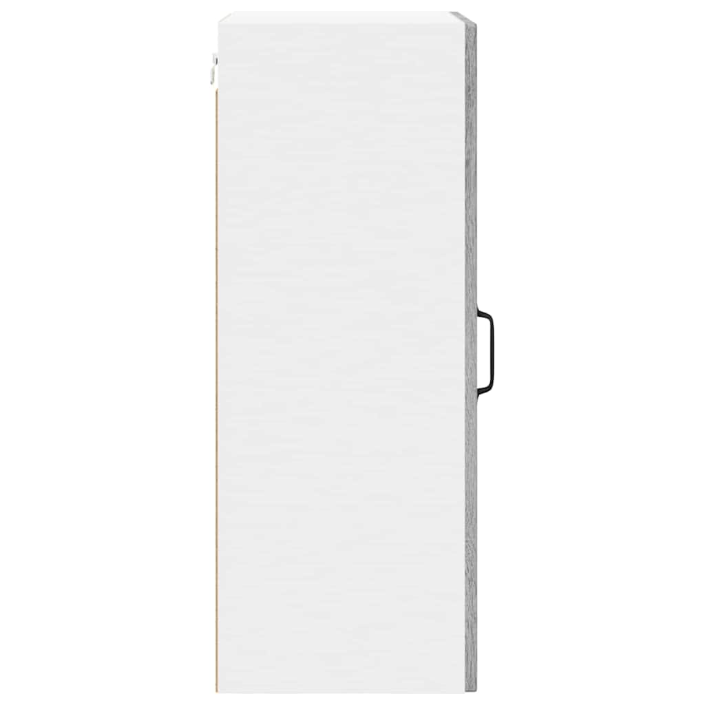 Wall Glass Cabinet LUCCA Grey Sonoma 40 x 31 x 80 cm