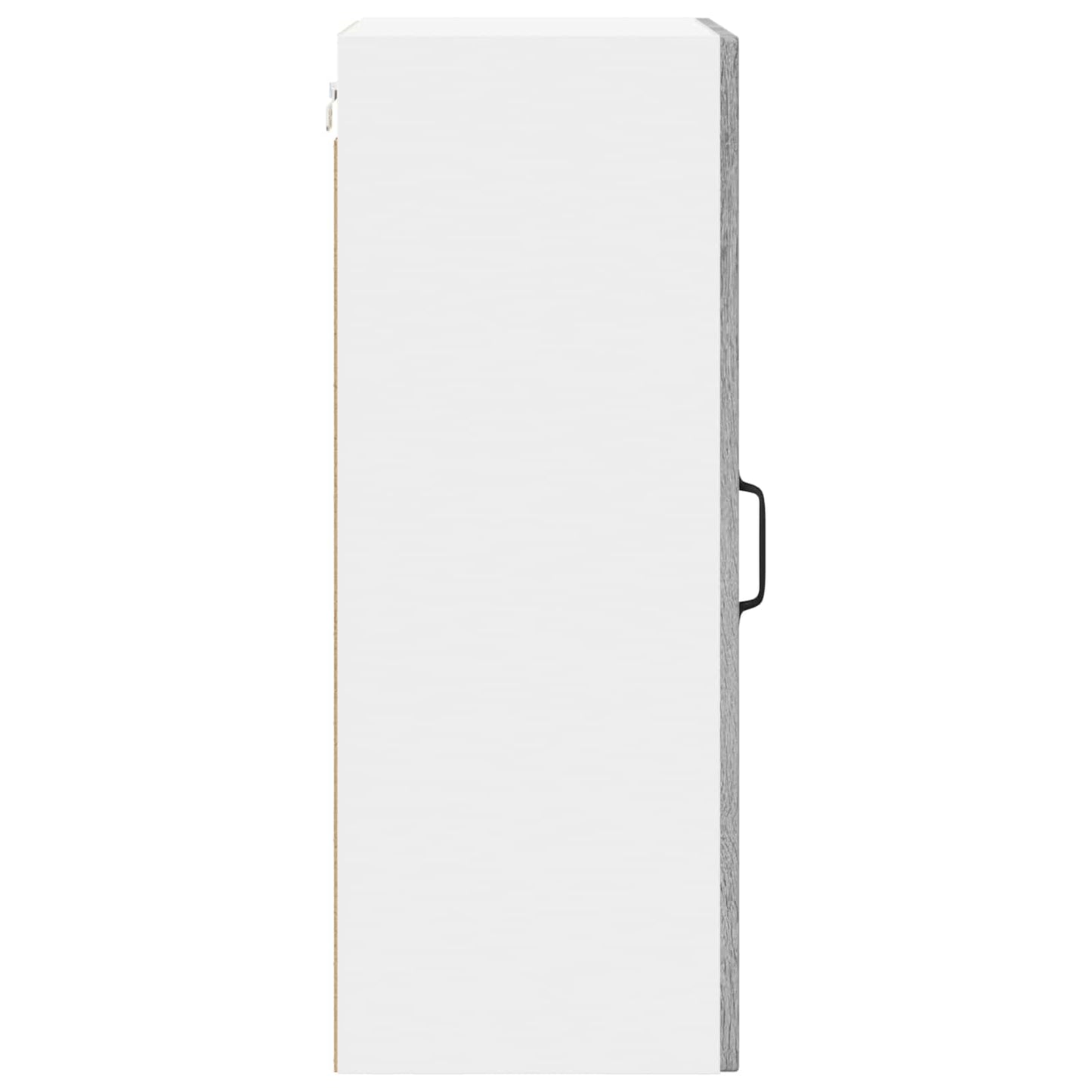 Wall Glass Cabinet LUCCA Grey Sonoma 40 x 31 x 80 cm