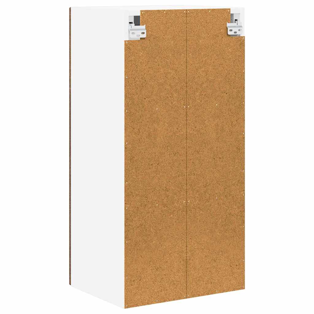 Wall Glass Cabinet LUCCA 2 pcs Brown Oak 40 x 31 x 80 cm