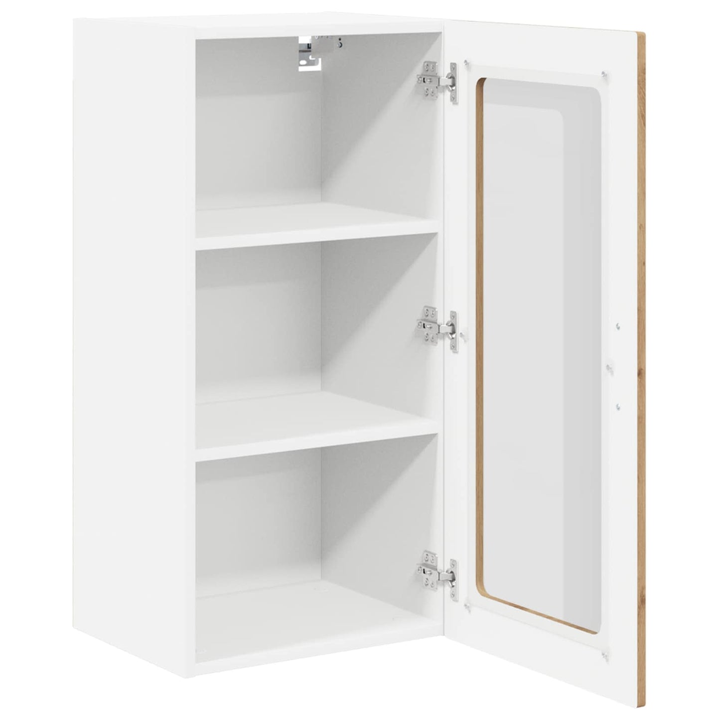 Wall Glass Cabinet LUCCA 2 pcs Artisan Oak Engineered Wood