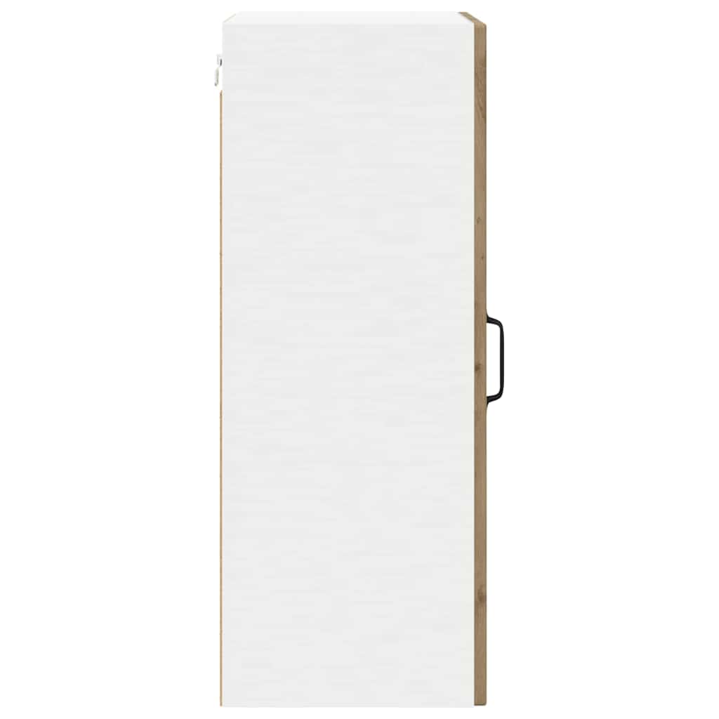 Wall Glass Cabinet LUCCA 2 pcs Artisan Oak 40 x 31 x 80 cm