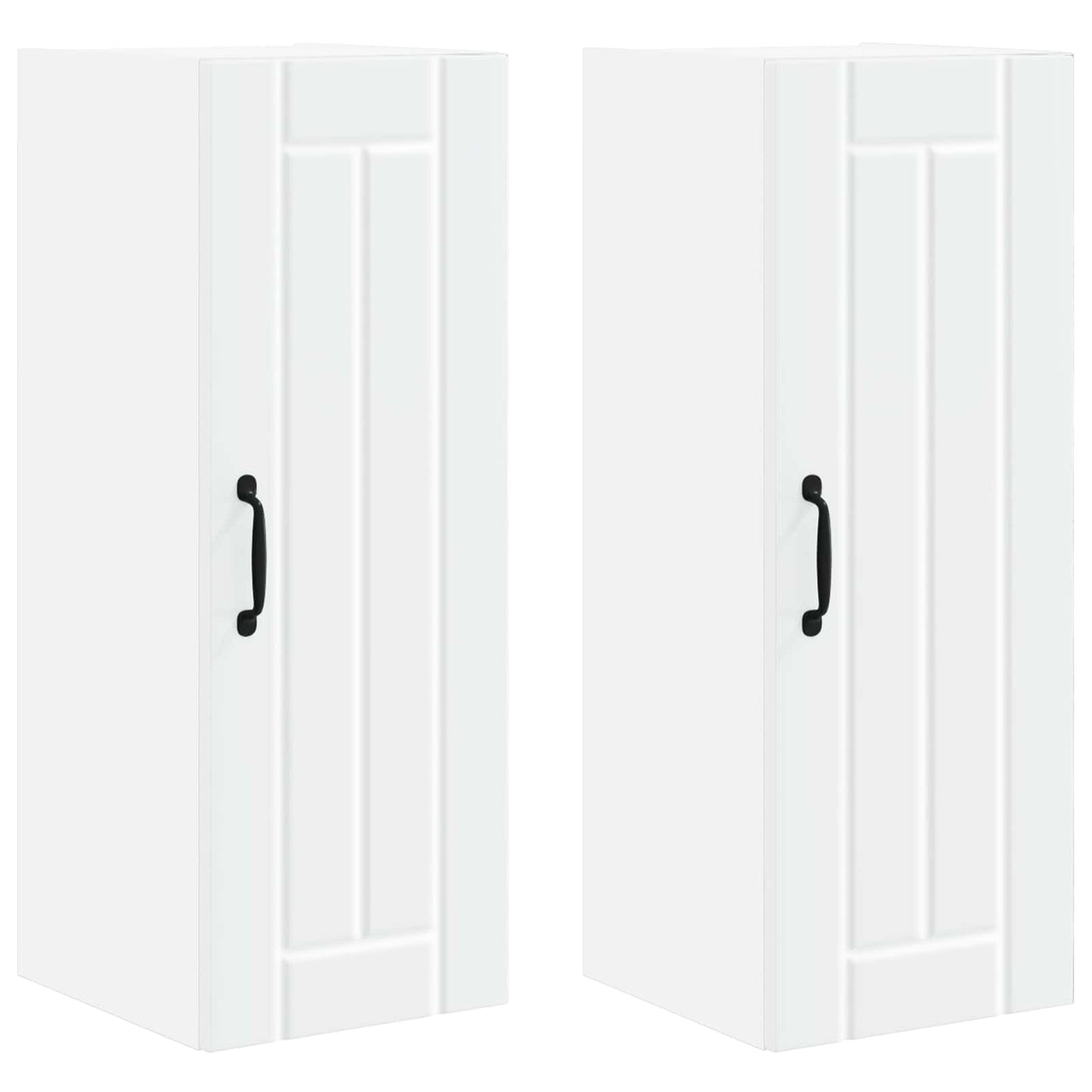 Wall Cabinet LUCCA 2 pcs White 30 x 31 x 80 cm Engineered Wood