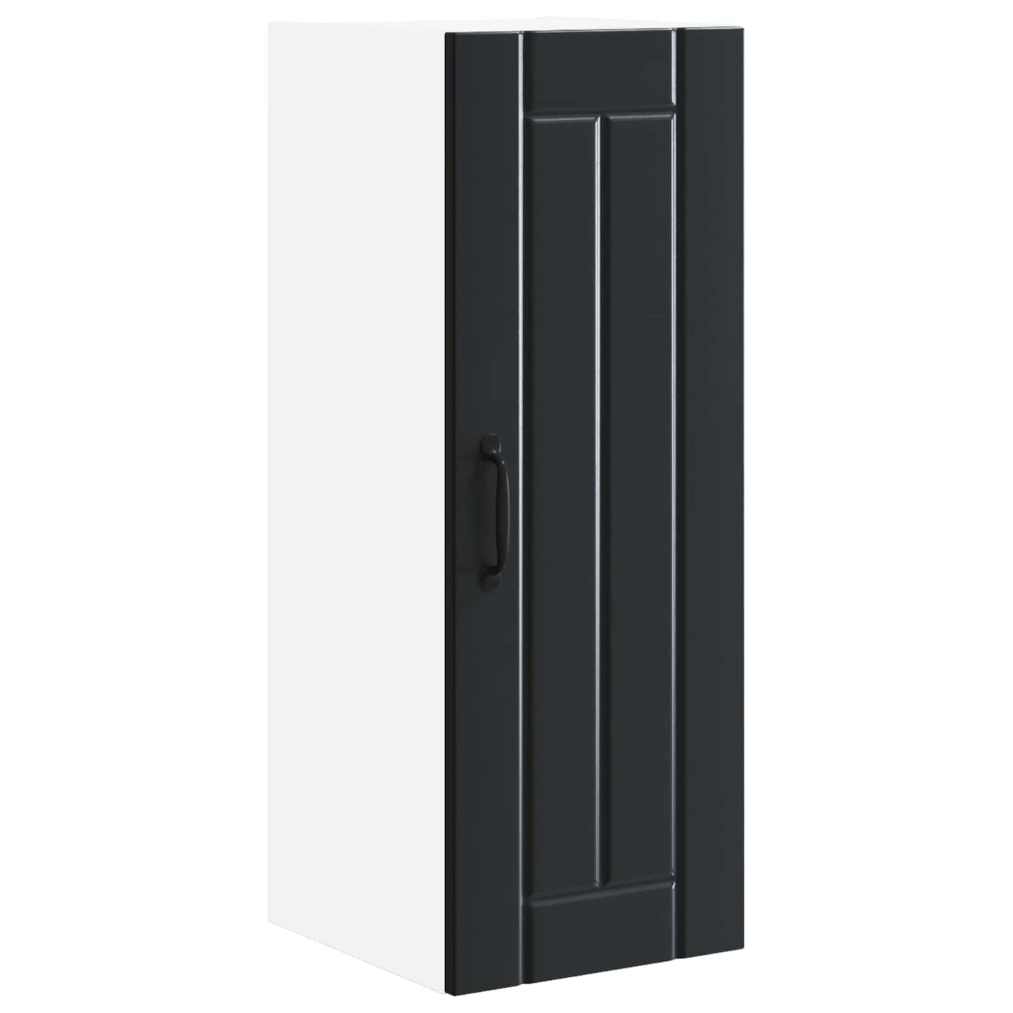 Wall Cabinet LUCCA 2 pcs Black 30 x 31 x 80 cm Engineered Wood
