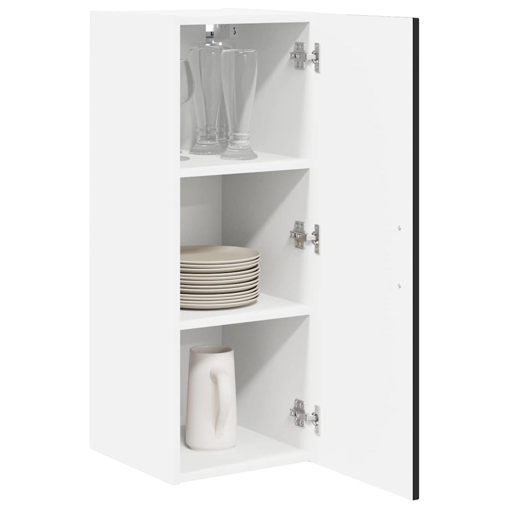 Wall Cabinet LUCCA 2 pcs Black 30 x 31 x 80 cm Engineered Wood