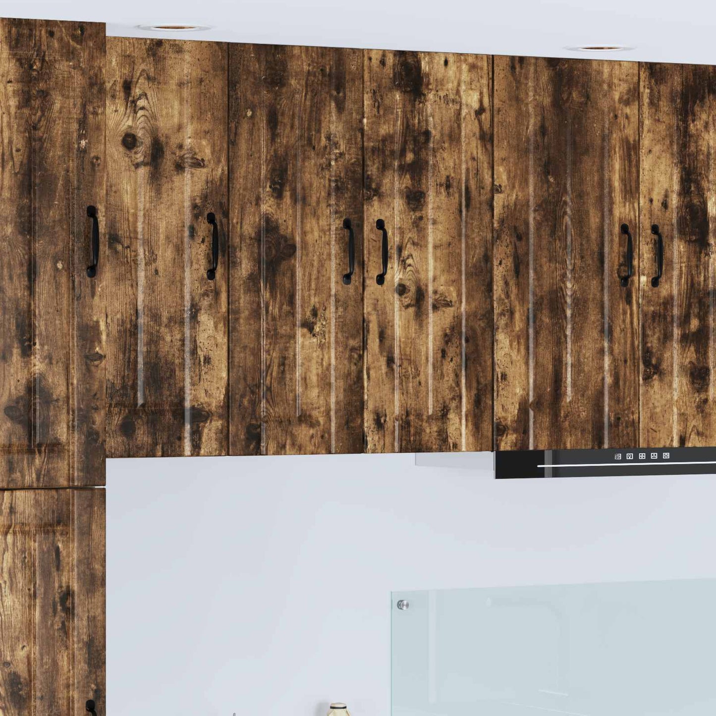 Wall Cabinet Lucca Smoked Oak 30 x 31 x 80 cm Engineered Wood
