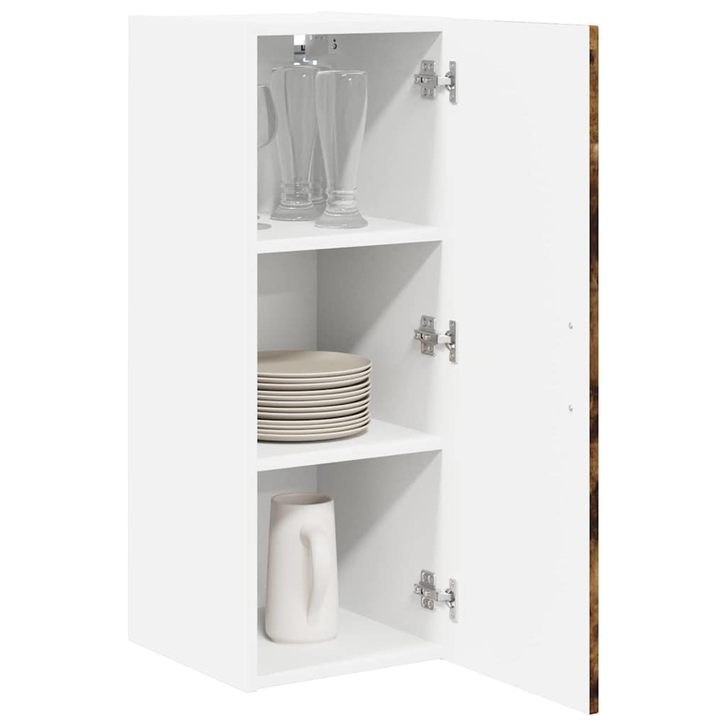 Wall Cabinet Lucca Smoked Oak 30 x 31 x 80 cm Engineered Wood