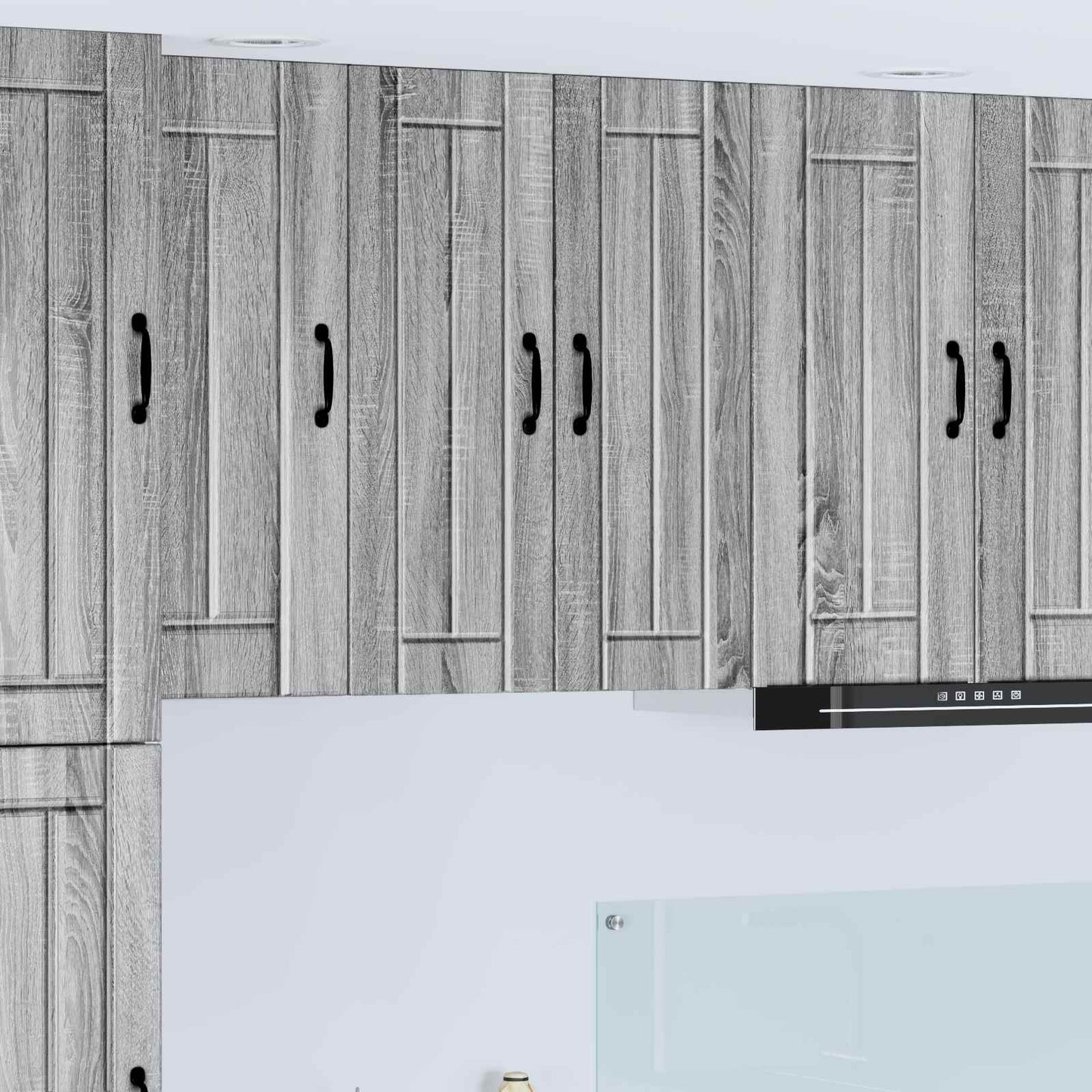 Wall Cabinet LUCCA 2 pcs Grey Sonoma Engineered Wood