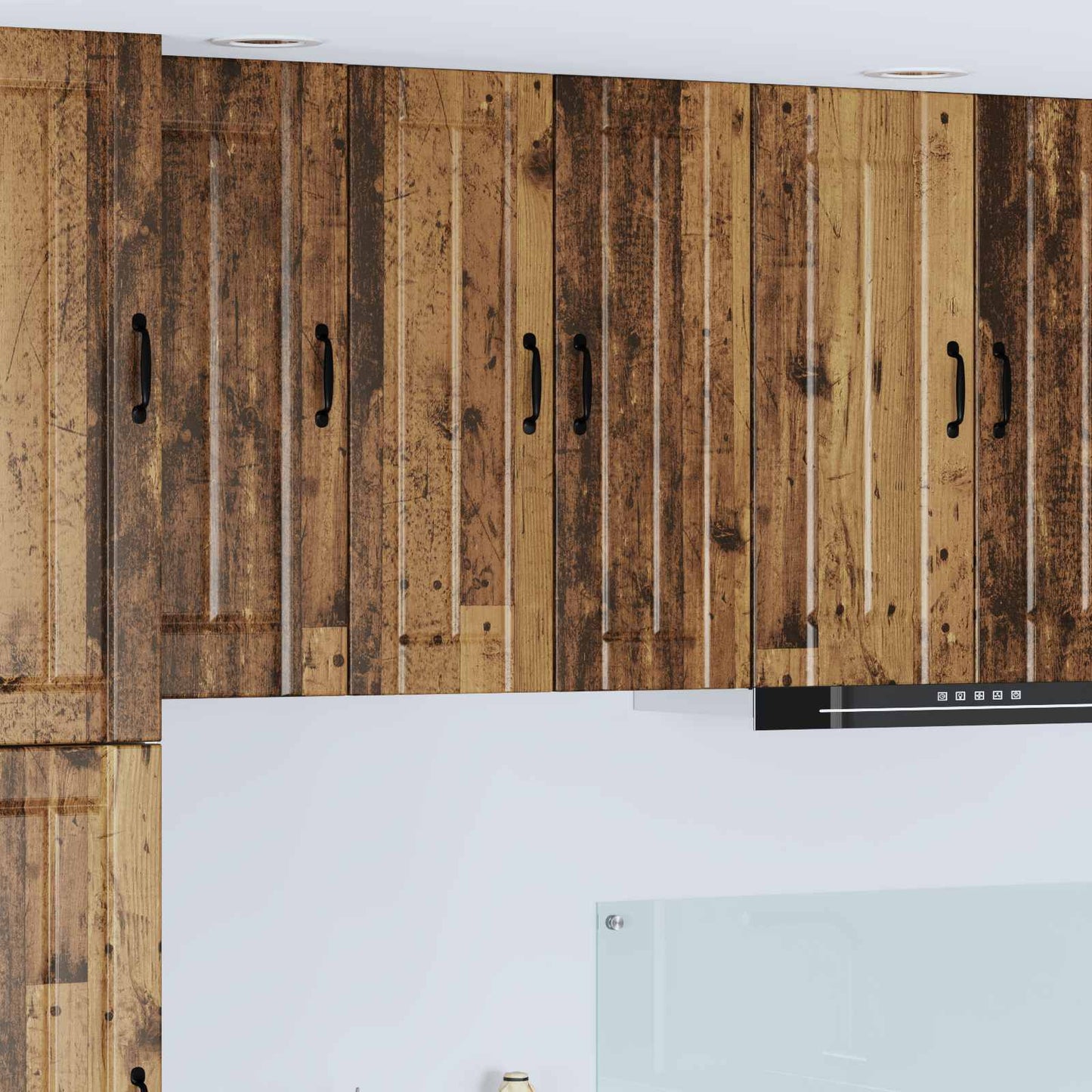 Wall Cabinet LUCCA Old Wood 30 x 31 x 80 cm Engineered Wood