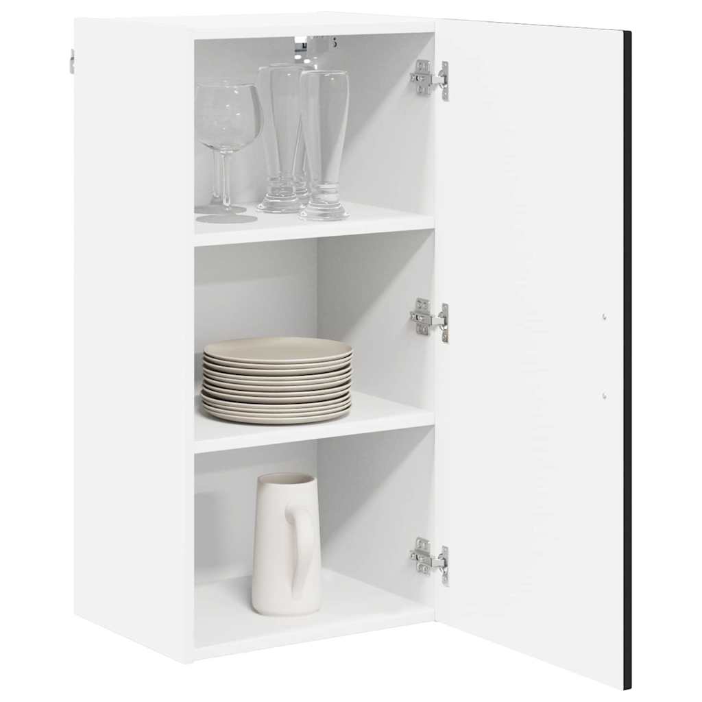 Wall Cabinet LUCCA Black 40 x 31 x 80 cm Engineered Wood