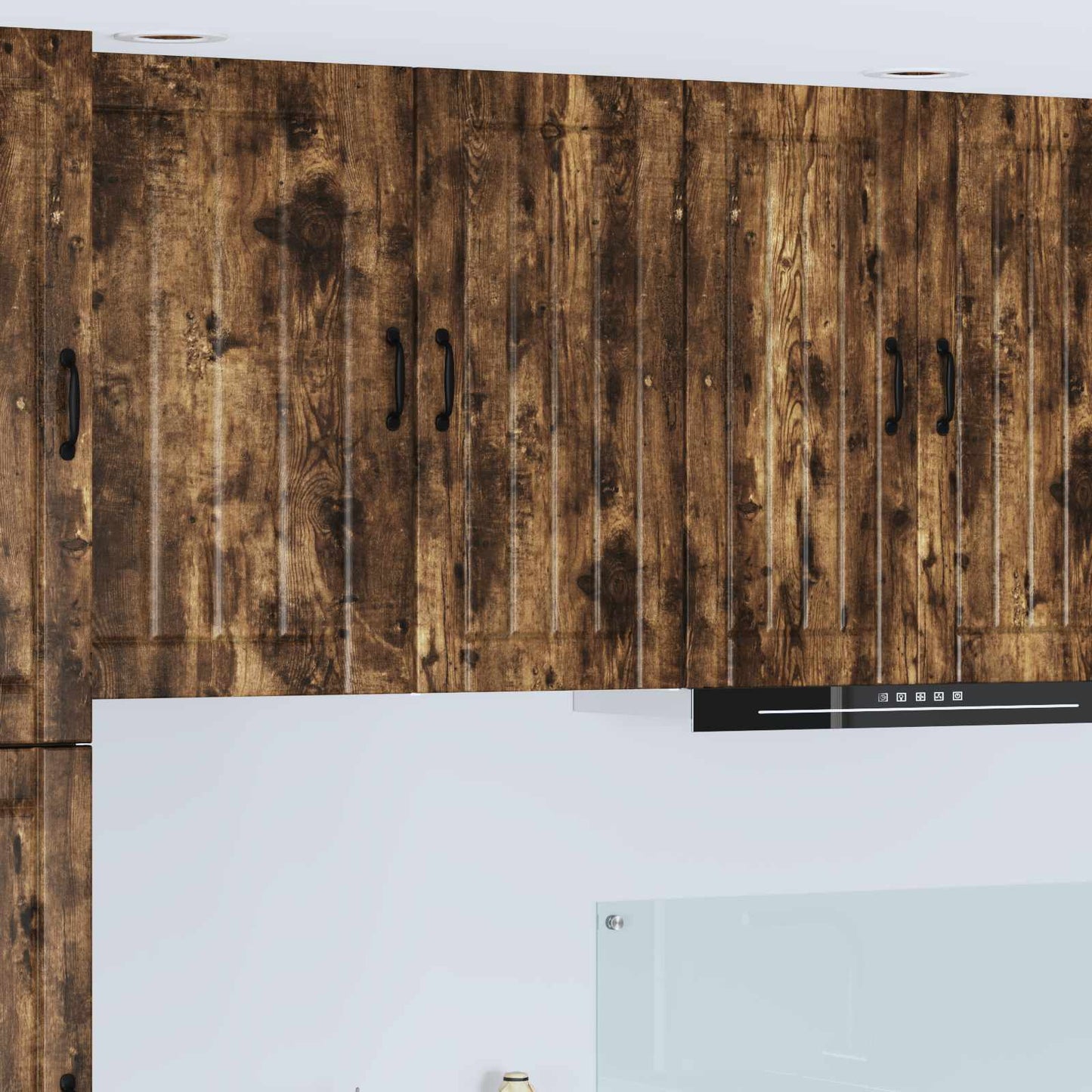 Wall Cabinet LUCCA Smoked Oak 40 x 31 x 80 cm Engineered Wood