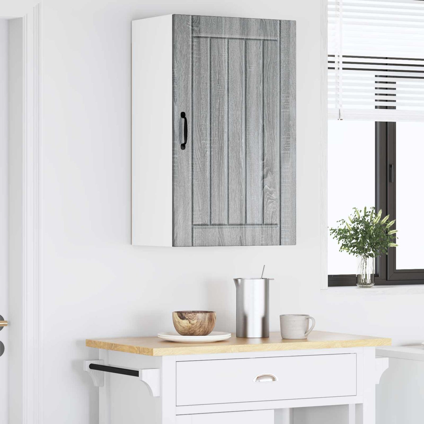 Wall Cabinet LUCCA Grey Sonoma 50 x 31 x 80 cm Engineered Wood