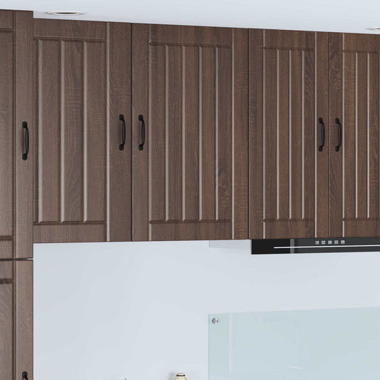 Wall Cabinet LUCCA Brown Oak 50 x 31 x 80 cm Engineered Wood