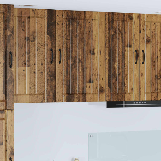 Wall Cabinet LUCCA Old Wood 50 x 31 x 80 cm Engineered Wood