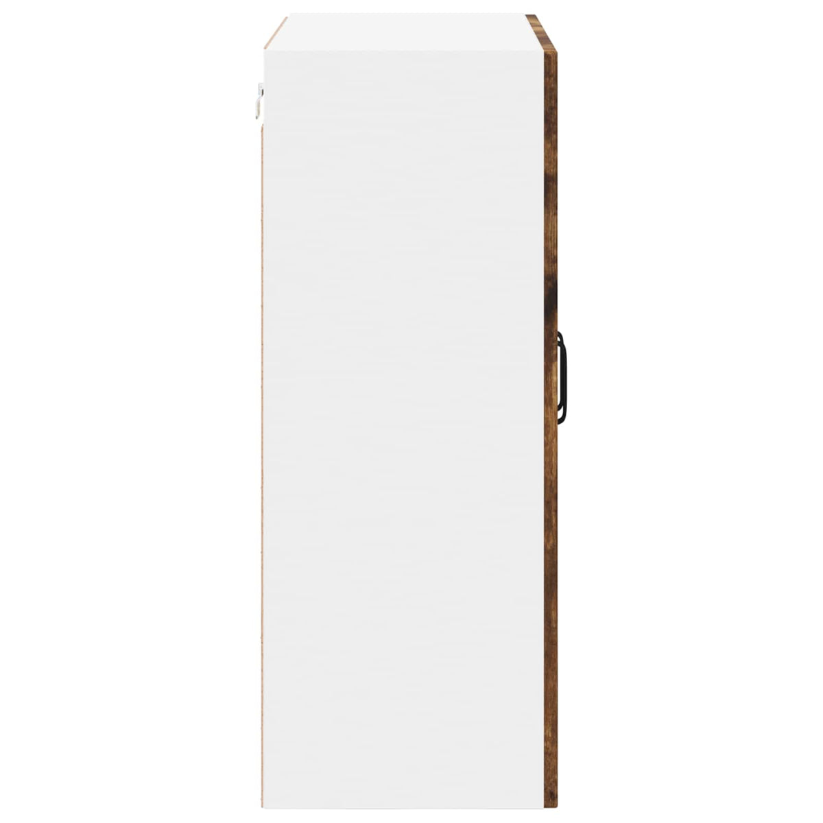 Wall Glass Cabinet LUCCA Smoked Oak 60 x 31 x 80 cm