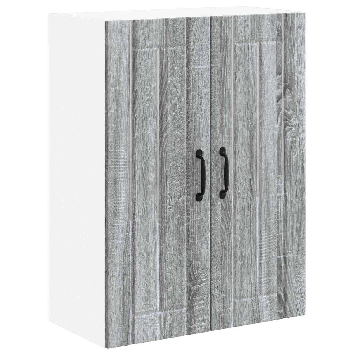 Wall Glass Cabinet LUCCA Grey Sonoma 60 x 31 x 80 cm