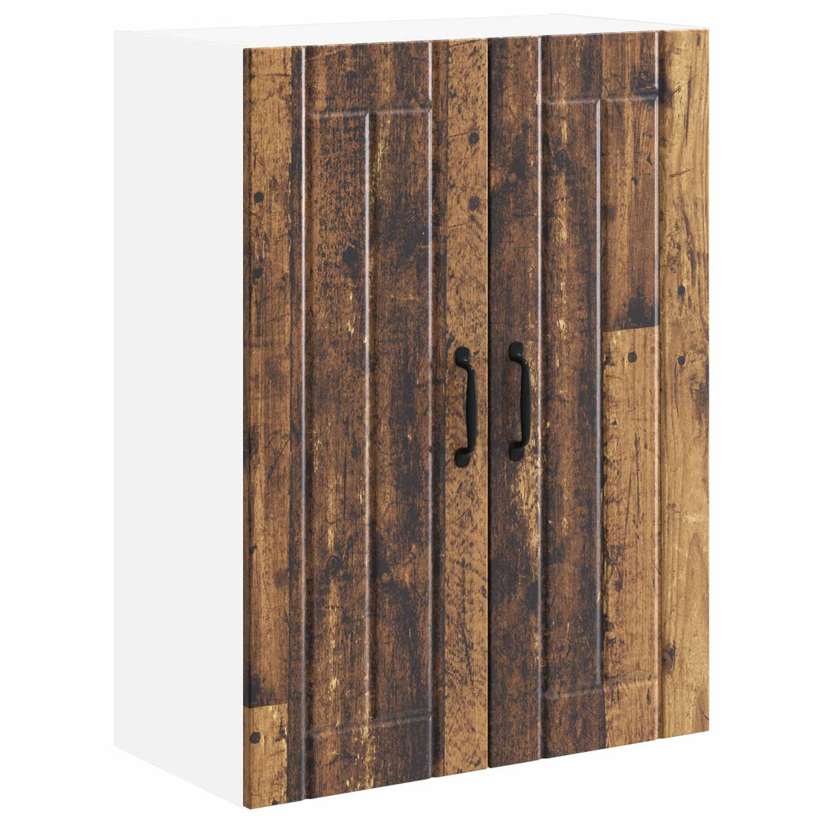 Wall Glass Cabinet LUCCA Old Wood 60 x 31 x 80 cm