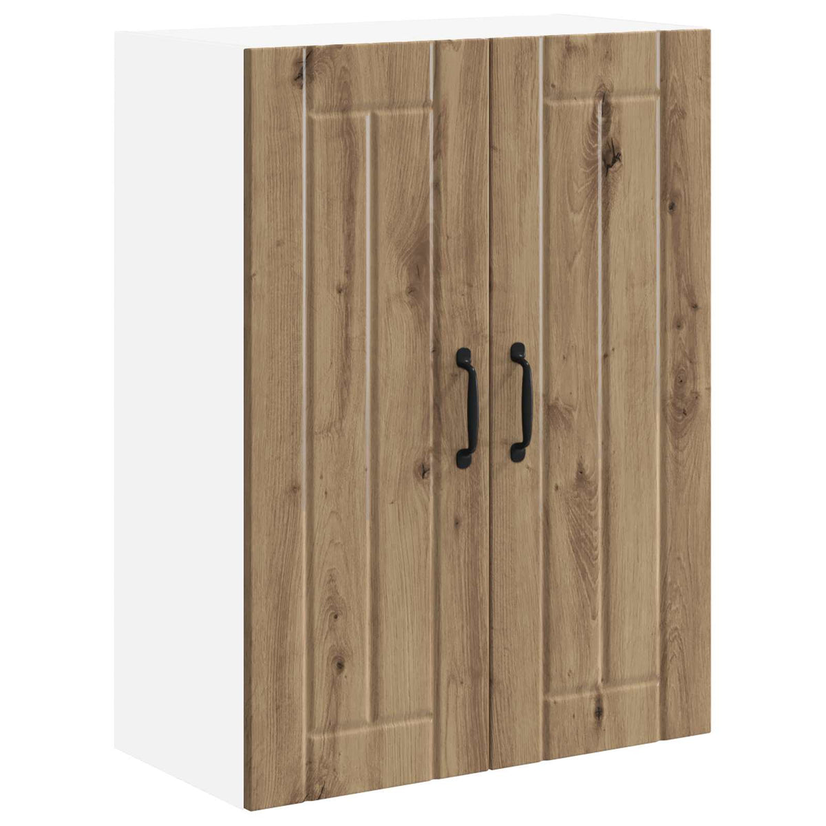 Wall Glass Cabinet LUCCA Artisan Oak 60 x 31 x 80 cm