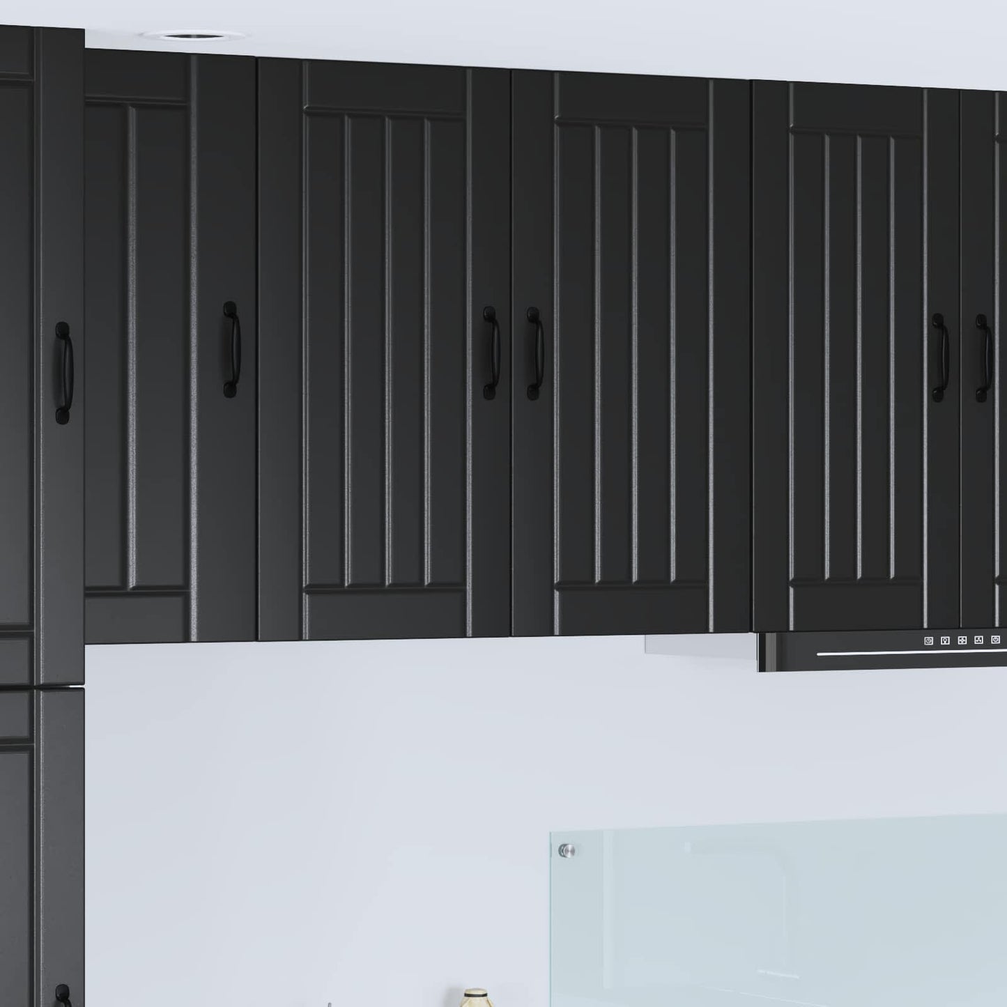 Wall Cabinet LUCCA Black 80 x 31 x 80 cm Engineered Wood