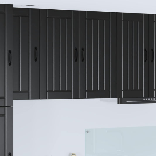 Wall Cabinet LUCCA Black 80 x 31 x 80 cm Engineered Wood