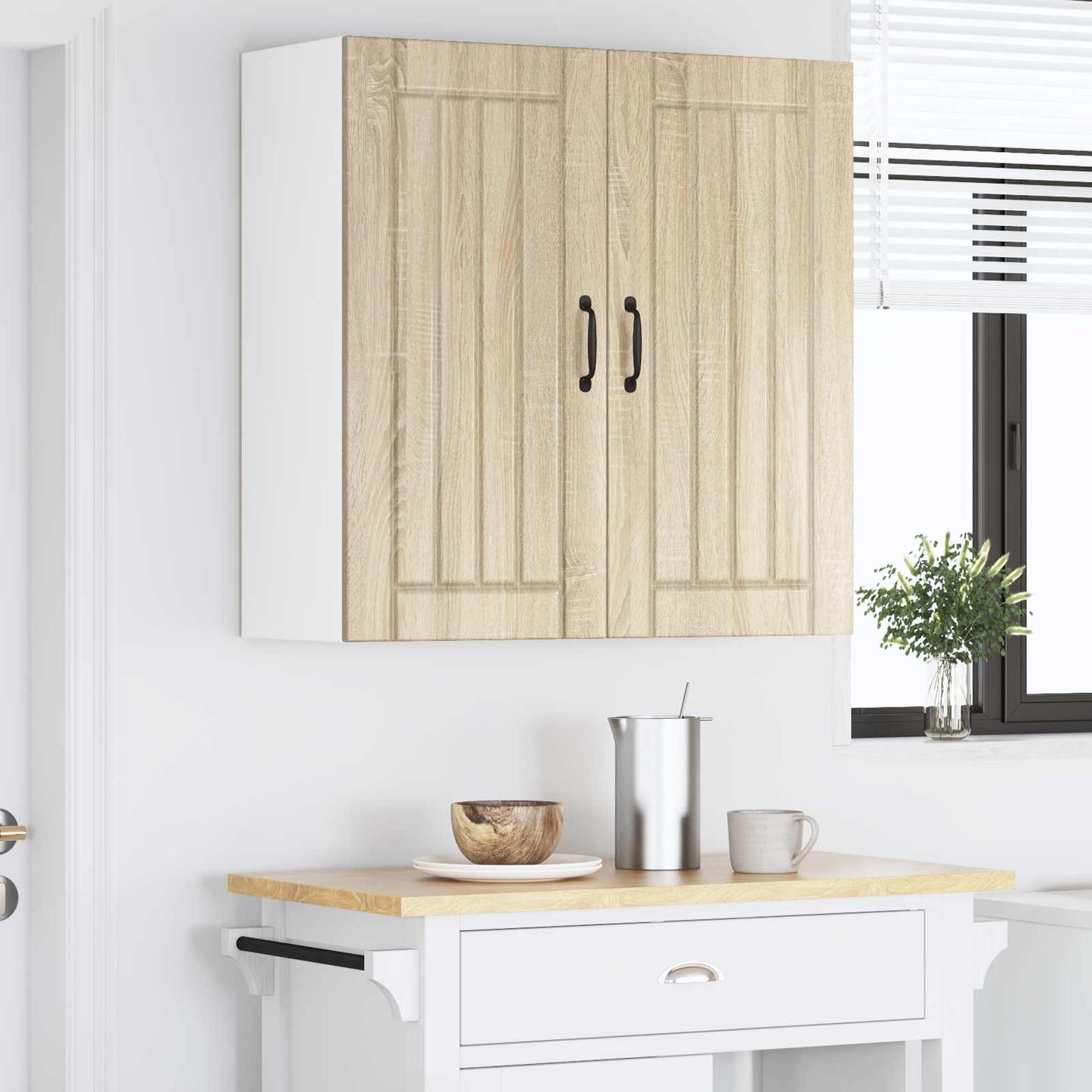 Wall Cabinet LUCCA Sonoma Oak 80 x 31 x 80 cm Engineered Wood