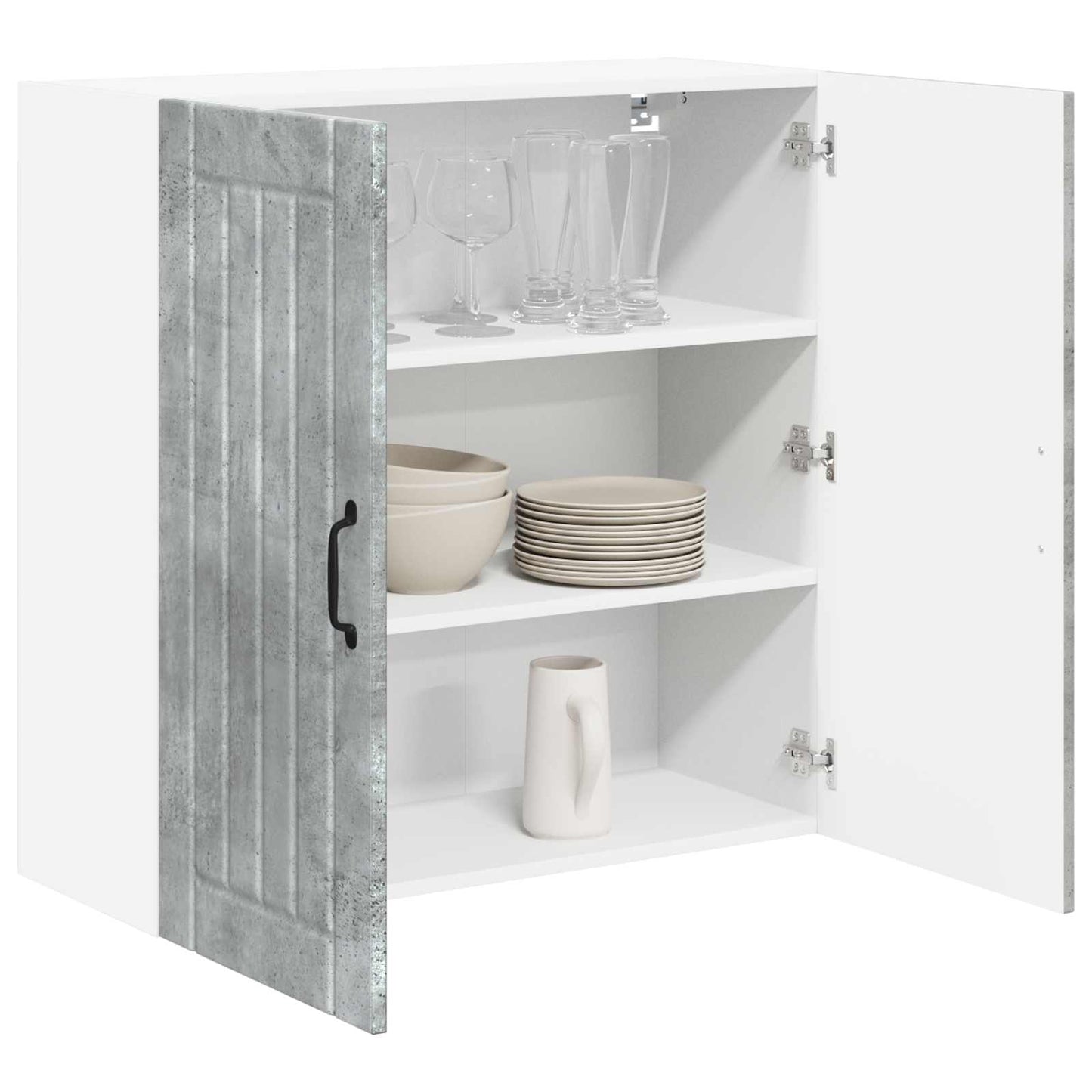 Wall Cabinet LUCCA Concrete Grey 80 x 31 x 80 cm