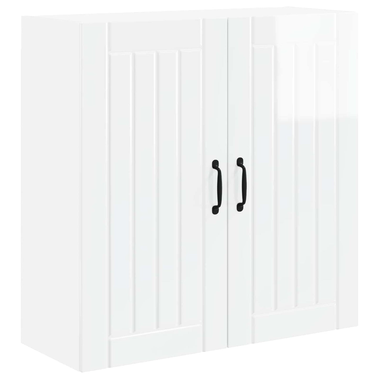 Wall Cabinet LUCCA High Gloss White 80 x 31 x 80 cm