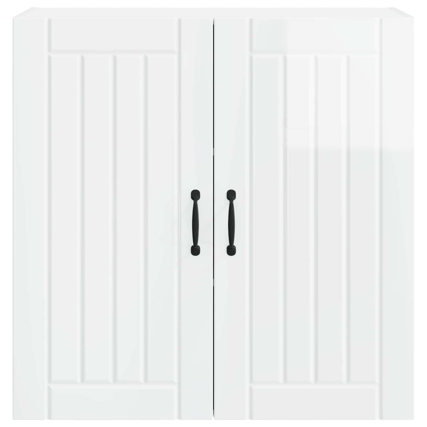 Wall Cabinet LUCCA High Gloss White 80 x 31 x 80 cm