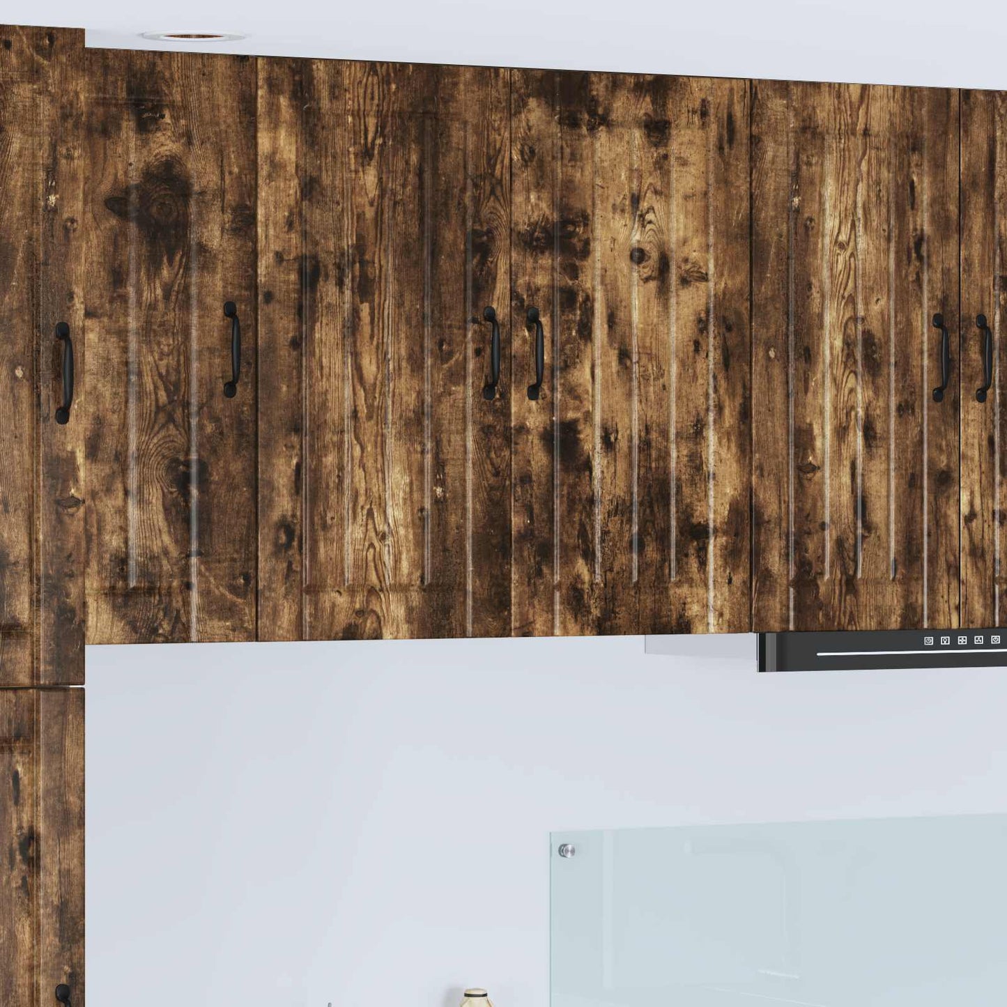 Wall Cabinet LUCCA Smoked Oak 80 x 31 x 80 cm Engineered Wood