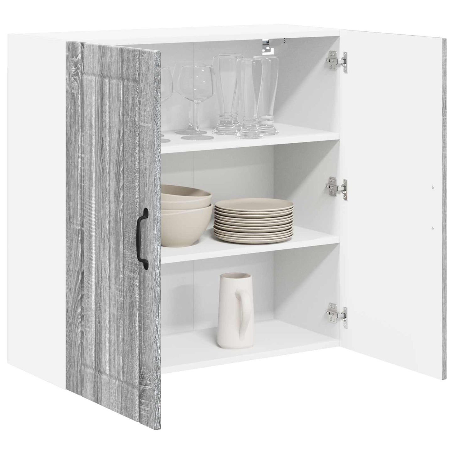 Wall Cabinet LUCCA Grey Sonoma 80 x 31 x 80 cm Engineered Wood