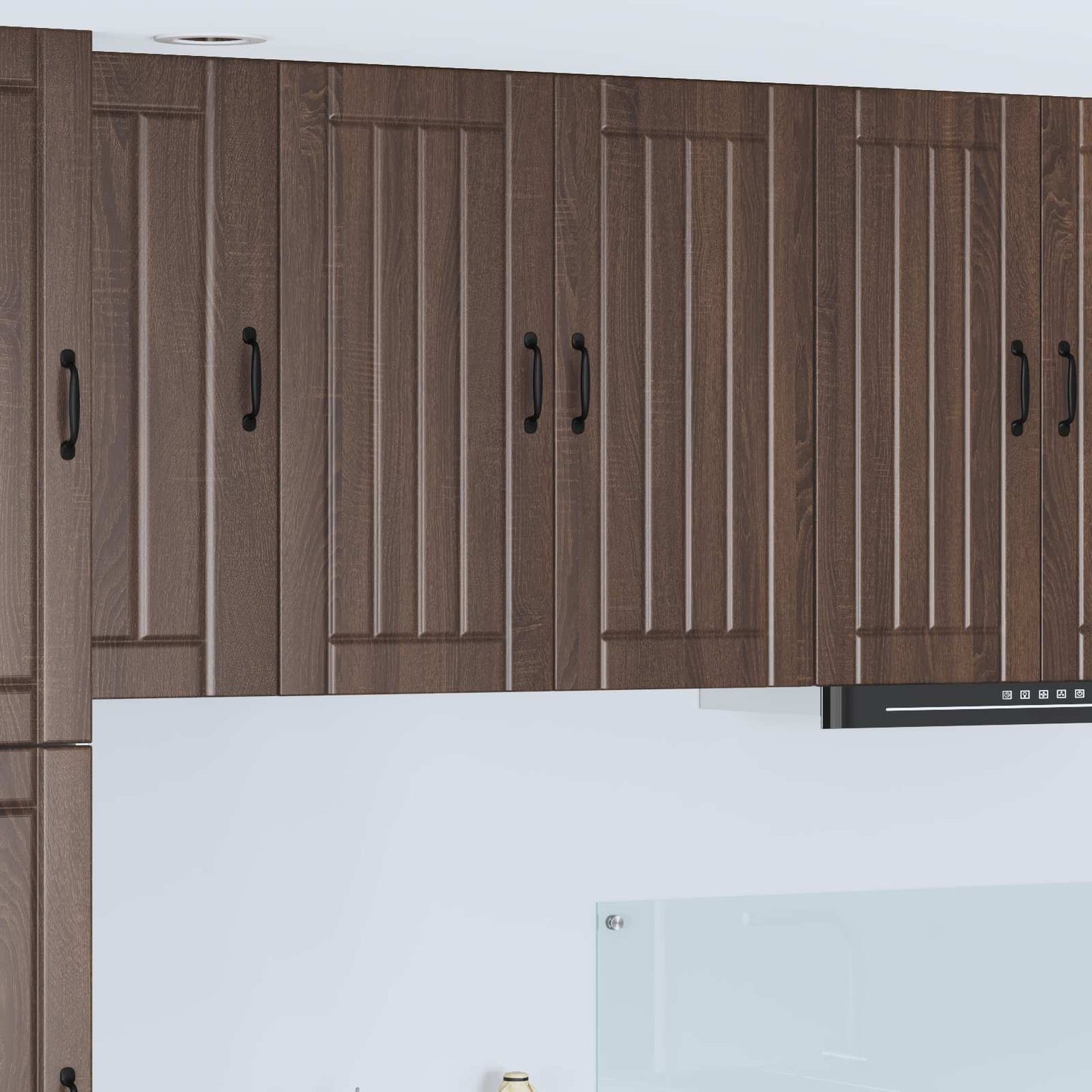 Wall Cabinet LUCCA Brown Oak 80 x 31 x 80 cm Engineered Wood