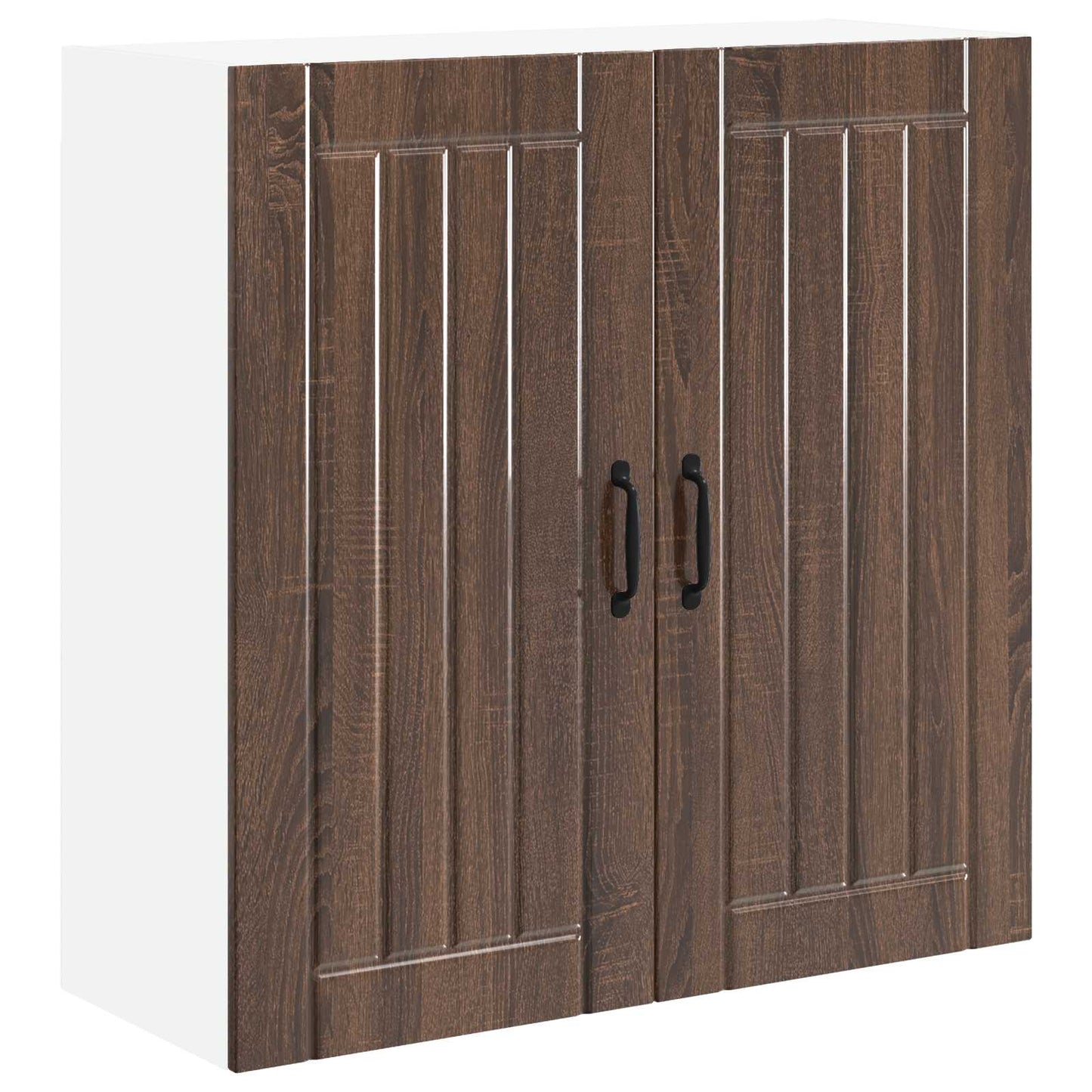 Wall Cabinet LUCCA Brown Oak 80 x 31 x 80 cm Engineered Wood