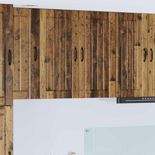 Wall Cabinet LUCCA Old Wood 80 x 31 x 80 cm Engineered Wood
