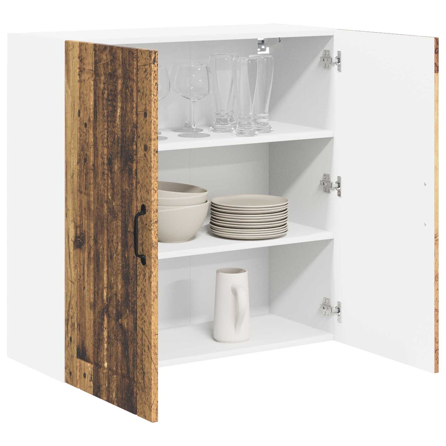 Wall Cabinet LUCCA Old Wood 80 x 31 x 80 cm Engineered Wood