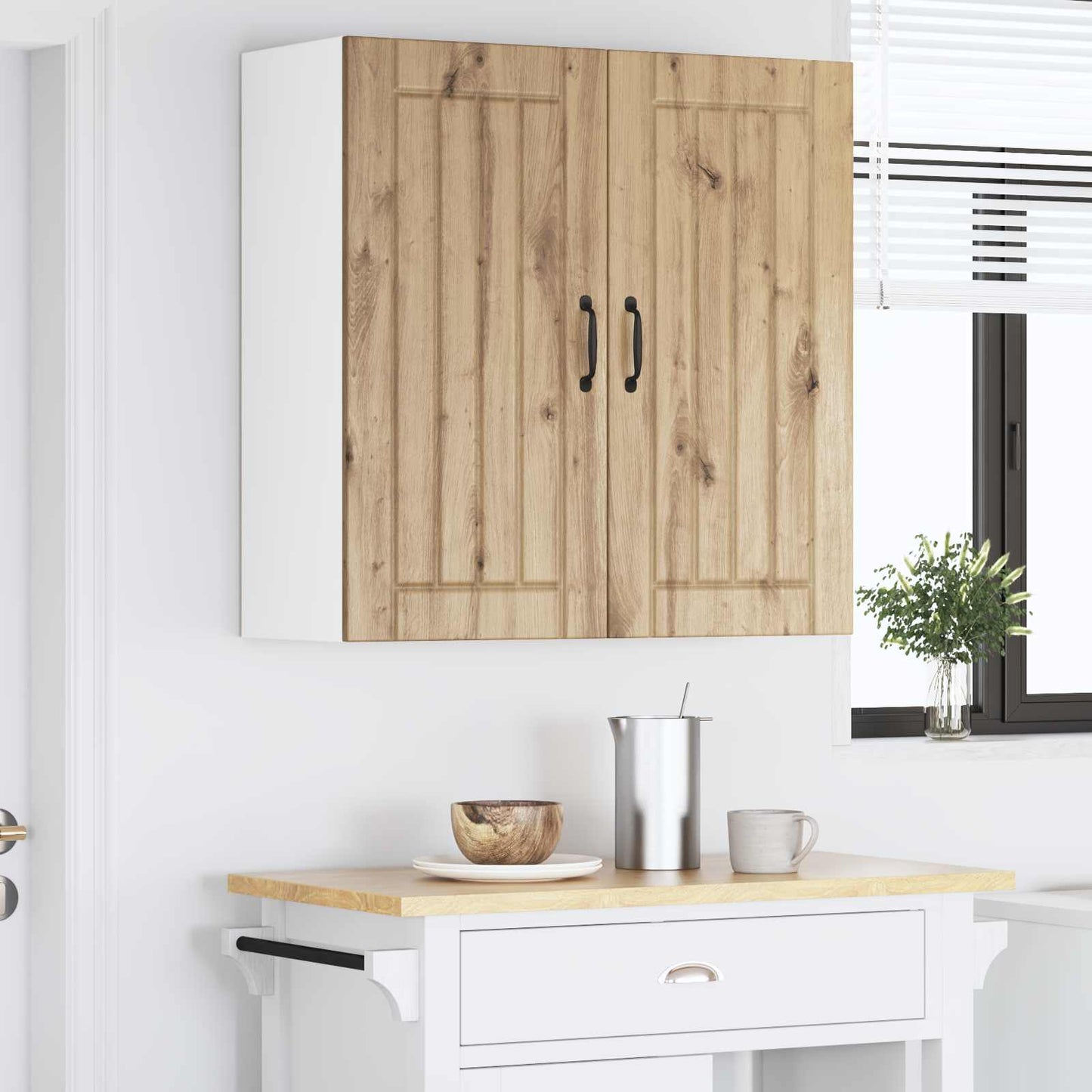Wall Cabinet LUCCA Artisan Oak 80 x 31 x 80 cm Engineered Wood