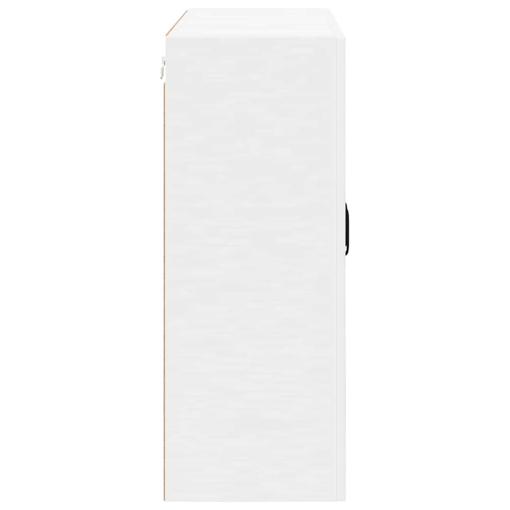 Wall Glass Cabinet LUCCA White 80 x 31 x 80 cm Engineered Wood