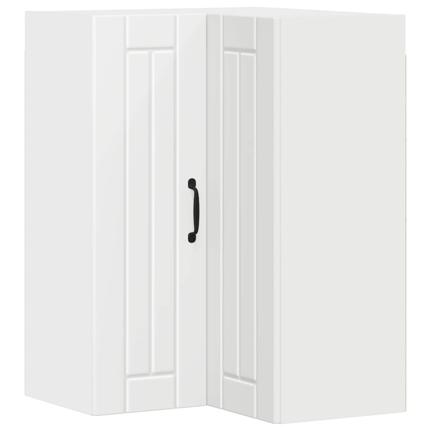 Wall Corner Cabinet LUCCA White 57 x 57 x 80 cm Engineered Wood
