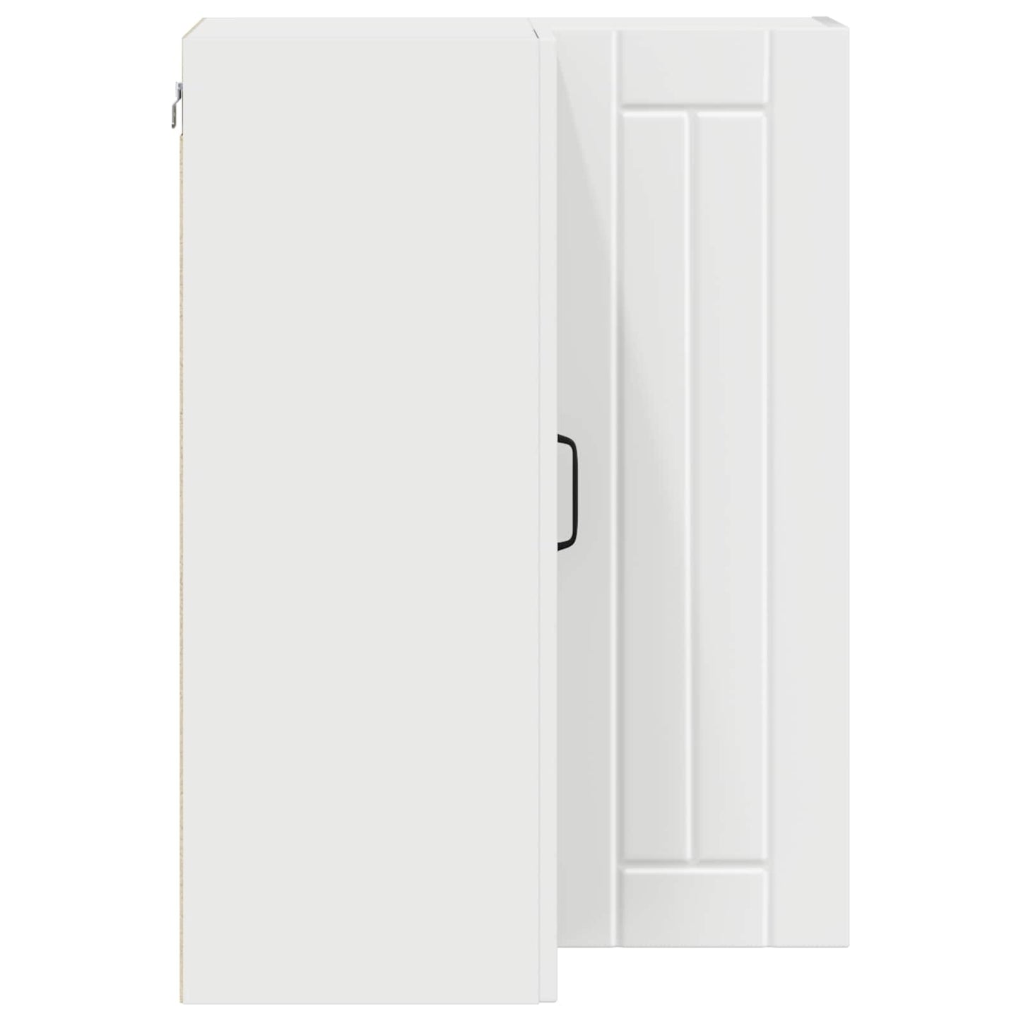 Wall Corner Cabinet LUCCA White 57 x 57 x 80 cm Engineered Wood