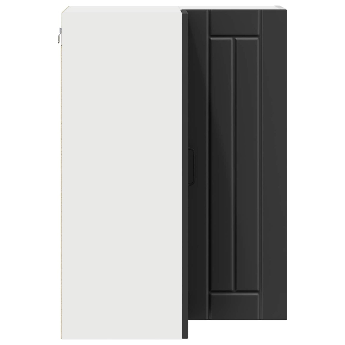 Wall Corner Cabinet LUCCA Black 57 x 57 x 80 cm Engineered Wood