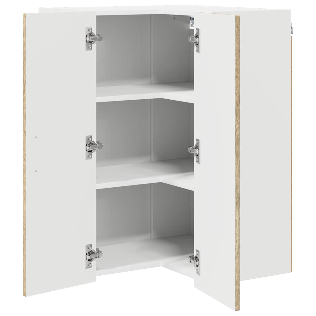 Wall Corner Cabinet LUCCA Sonoma Oak 57 x 57 x 80 cm