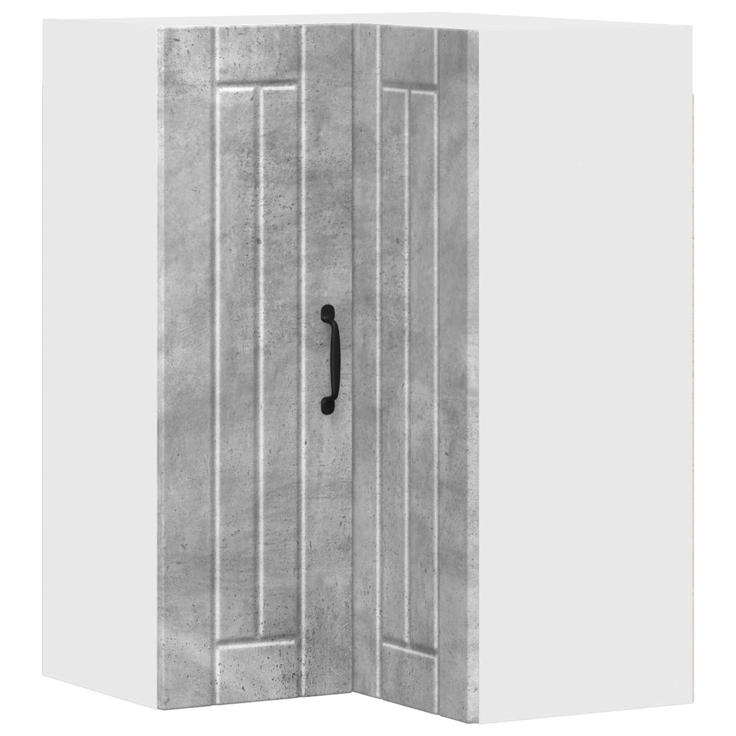 Wall Corner Cabinet LUCCA Concrete Grey 57 x 57 x 80 cm