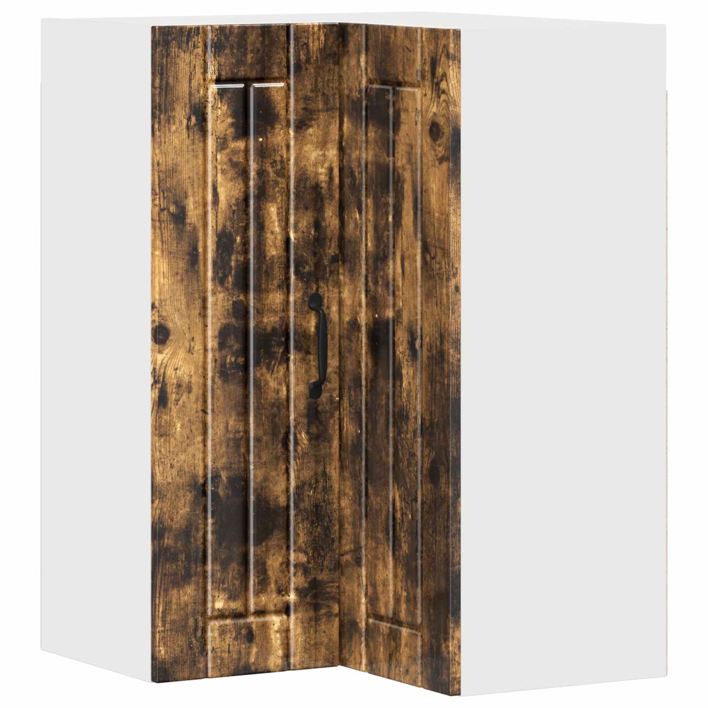 Wall Corner Cabinet LUCCA Smoked Oak 57 x 57 x 80 cm