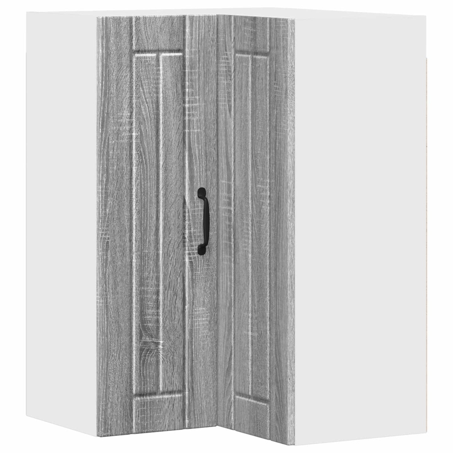 Wall Corner Cabinet LUCCA Grey Sonoma 57 x 57 x 80 cm