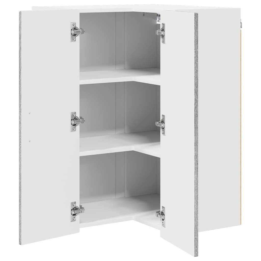 Wall Corner Cabinet LUCCA Grey Sonoma 57 x 57 x 80 cm