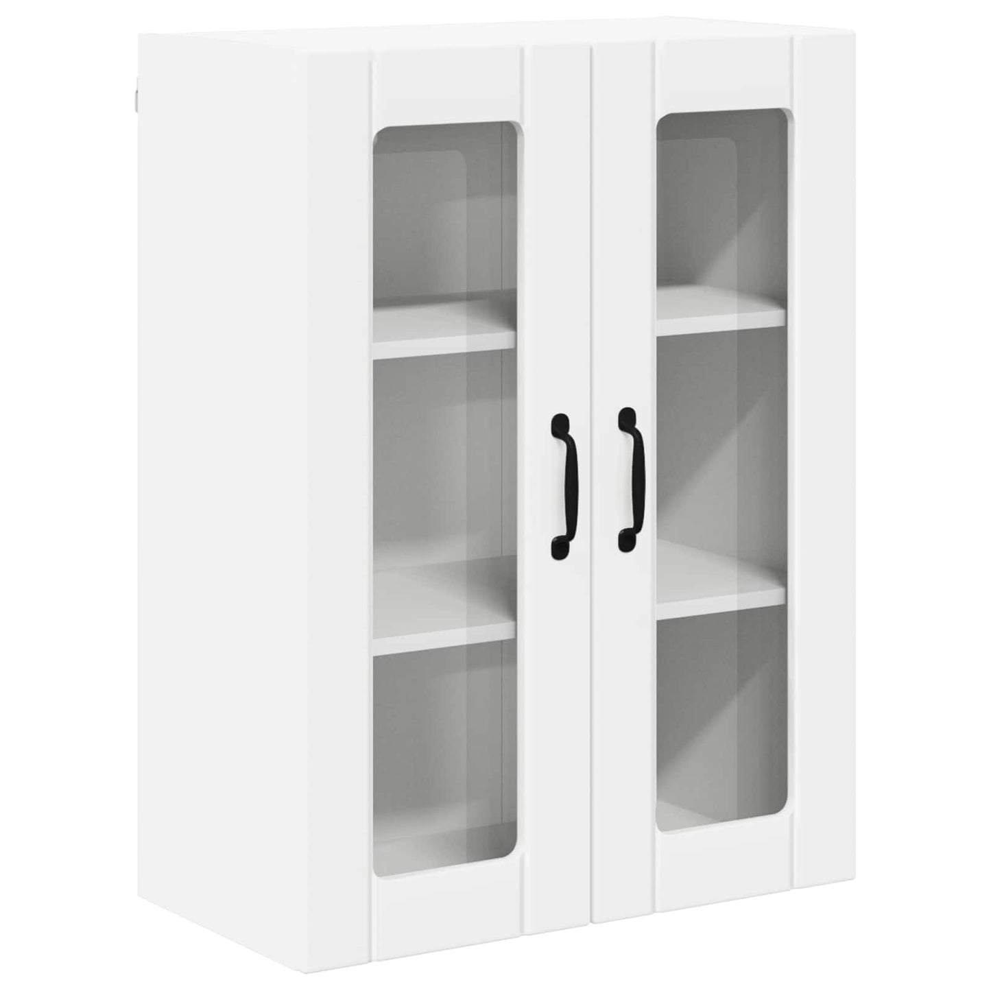 Wall Glass Cabinet LUCCA White 60 x 31 x 80 cm Engineered Wood